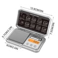 thumbnail image 3 of Iumwxz Mini Pocket Jewelry Scale Electronic Gram Measure Precise Portable Toolbox Baking Herbs Weighing Kitchen Digital Small Item Gift Silver, 3 of 6