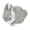 Grey, variant on Yajisi Miniature Plush Rabbits Stuffed Animal Doll Cute Table Decoration Lifelike Rabbit Ornament Soft Toy for Children and Adults Orange (5.1 in / 13 cm)