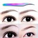 thumbnail image 1 of Herramientas precisas de maquillaje de cejas Extensiones de pestañas profesionales Pinzas de punta plana Likrtyny Cuidado Belleza, 1 of 7