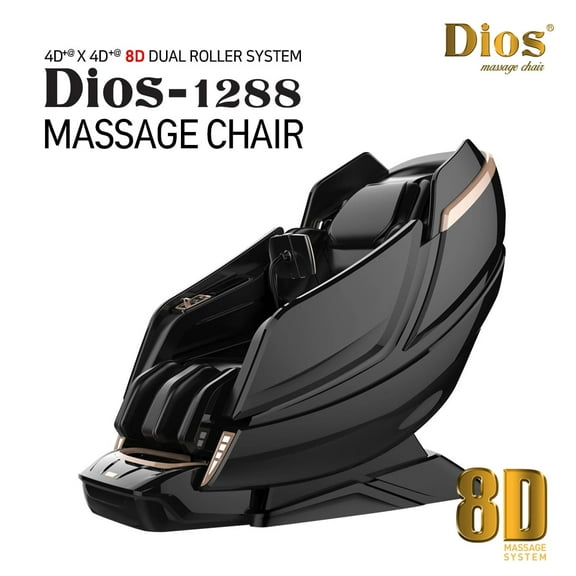 Dios Massage Chair 6D Dual Air Tech Touch Roller SL-track with Brain Relaxation Program Dios-1288