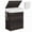 Brown, variant on edx Laundry Basket with Lid, 110 L Hand-Woven Pp Rattan Laundry Basket with Compartments & Handles, Foldable, Removable Liner, Natural