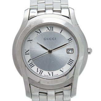 Pre-Owned Gucci 7700M Square Face Watch Stainless Steel SS  display picture 1