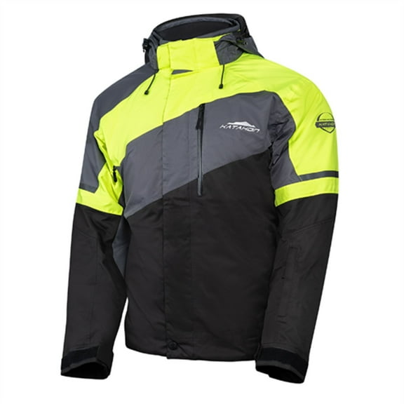 Katahdin Recon Mens Snow Jacket Black/Gray/Hi-Vis XXL