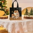 thumbnail image 6 of Antqov Christmas Bags Colorful Non-Woven Christmas Gift Bags with Handles Glittered Designs Reusables Gift Bag for Party Holiday Supplies, 6 of 6