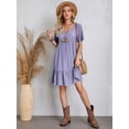 thumbnail image 4 of Vestido de verano para mujer, vestido con volantes, vestido de playa, vestido casual ligero, 4 of 5