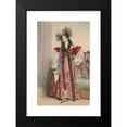 thumbnail image 2 of Achille Devéria 11x14 Black Modern Framed Museum Art Print Titled - Portrait of Mrs. Menessier-Nodier, from Alphabet Varies, Choice of Costumes from Nature (1831), 2 of 5