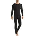 thumbnail image 2 of Clearance Clothes under $10 TMOYZQ 2 Piece Thermal Underwear for Men Sets Lightweight Long Johns with Fleece Lined, Base Layer Cold Weather Top Bottom, 2 of 6