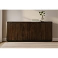 thumbnail image 6 of Bernard 4-Door Sideboard in Modern Barista Brown Finish on Acacia Solid Wood, 6 of 6