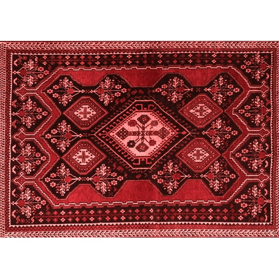 Ahgly Company Indoor Rectangle Persian Red Traditional Area Rugs, 5' x 7'
