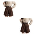 thumbnail image 3 of Guardurnaity Pantalones cortos de pierna ancha de verano para mujer, pantalones cortos sexis de cintura alta para fiesta, banquete y viaje para Type3 NO3, 3 of 4