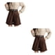 thumbnail image 3 of Jumpingount Pantalones cortos de pierna ancha de verano para mujer, para fiesta, banquete, senderismo, viajes, pantalones de cintura alta, ropa de Type1 NO1, 3 of 4