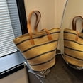 thumbnail image 5 of CAILDANL Straw Beach Bag, Summer Straw Handbags for Women TrendyStraw Purses Woven Tote Bag for Travel Vacation, 5 of 7