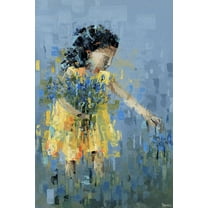 Parvez Taj Flower Picking Canvas Wall Art