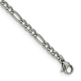 thumbnail image 5 of Stainless Steel Polished Figaro Chain Chain With Removeable ID Plate 8.5in Chain ; for Adults and Teens; for Women and Men, 5 of 6