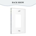 thumbnail image 4 of Switching Lights Single Leather Roman Frame Switch Panel Wall Panel Single Double/Pull Light Switch, 4 of 8