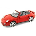 thumbnail image 2 of Porsche 911 (997) Turbo Cabriolet Red 1/18 Diecast Model Car by Motormax, 2 of 3