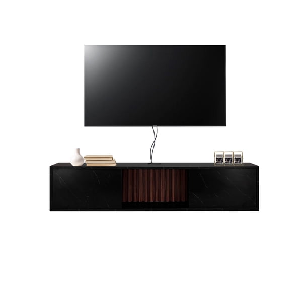 Repisa Flotante para TV, Mueble Minimalista para Pantalla, Centro de Entretenimiento Diseño Moderno.