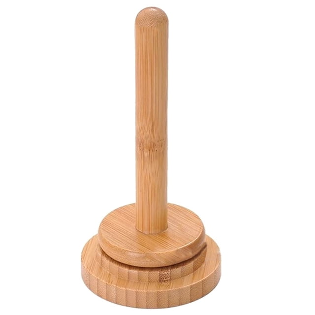 Soporte de Hilo de Bambú y Madera, Bobina de Hilo, Soporte de Almacenamiento para Bobinas de Hilo , Bobinadora de Madera Giratoria de Sobremesa.