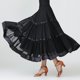 thumbnail image 5 of Falda De Salón De Baile Flamenco Vestido De Swing De Vals Traje De Baile Moderno Negro Sunnimix Vestido de baile latino, 5 of 8