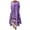 Purple, variant on Ichuanyi Dresses for Women 2022, Fall Women Casual Floral Print Dress O-Neck Long Sleeve Irregular Loose Long Dress
