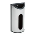 thumbnail image 3 of Honey-Can-Do Stainless Steel Wall Mount Plastic Bag Holder, Silver, 3 of 5