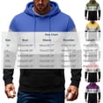 thumbnail image 3 of Turilly Hoodies Mens Slim Color Block Pullover Hoodie Long Sleeve Casual Daily Wear Sweatshirt, 3 of 6