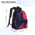 thumbnail image 2 of Easygdp Rock Skull Guitarist Mochila Casual para Portátil, Mochila para Escuela, Viajes, Negocios, 2 of 6