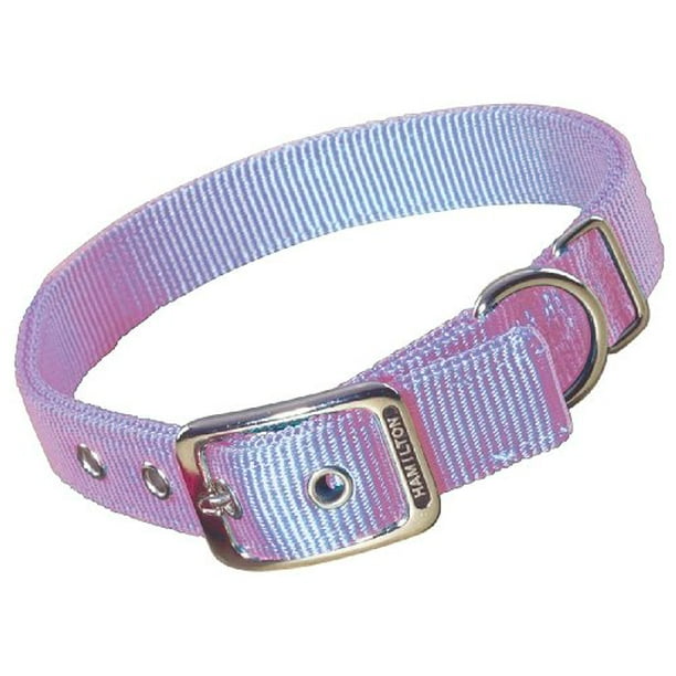 hamilton double thick nylon deluxe dog collar, 1inch by 20inch