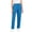 Blue, variant on Women's Scrubs Pants Solid Color Elastic Waist Nursing Worker Straight Pants