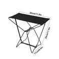 thumbnail image 3 of Folding Stool1PC,Portable Outdoor Seat11.81x11.42x6.69in,Compact Steel Frame Collapsible Chair for Travel, Fishing, and Camping with Quick Setup(Black), 3 of 9