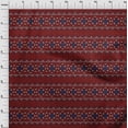 thumbnail image 3 of oneOone Polyester Lycra Fabric Floral Block Print Fabric By The Yard 56 Inch Wide, 3 of 4
