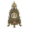 thumbnail image 2 of Vintage Table Clocks, Metal Desk Clock Zinc Alloy European Retro  For Homes For Markets, 2 of 8