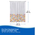 thumbnail image 2 of Kenney Medium Weight Decorative PEVA Shower Curtain Liner, 70" W x 72" H, Ashley, 2 of 5