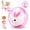 Pink, variant on Self-Rolling Interactive Cat Ball Realistic Animal Automatic Moving Rolling Cat Ball 360° Rolling Spin Moving Cat Ball Fun Indoor Interactive Pet Ball for Cats Dogs Chasing