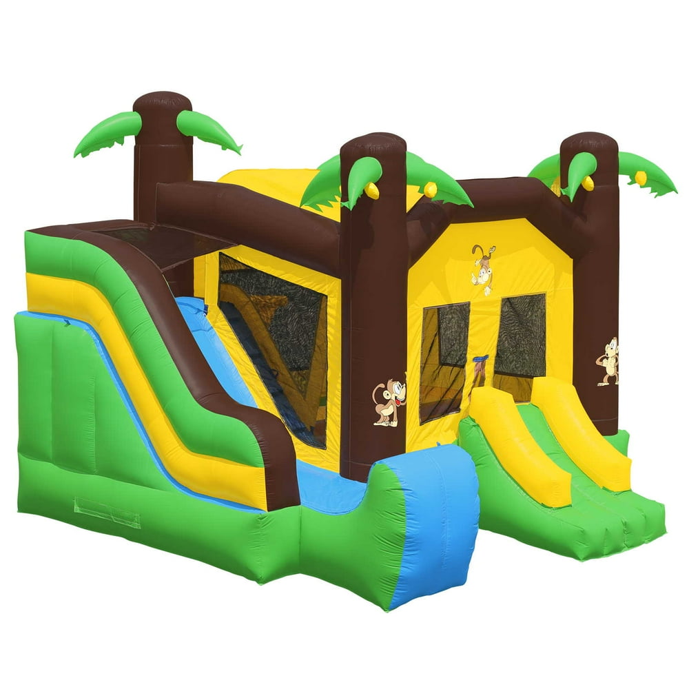 bounce house with slides
