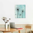 thumbnail image 3 of Acheng green background Dandelion Canvas Wall Art for Living Room Canvas Print Wall Artworks Bedroom Decoration, Framed office kitchen bathroom Wall decor Home Decorations 16x20 in, 3 of 5