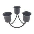 thumbnail image 2 of Candelabro de pilar simple Candelabros decorativos Candelabros cónicos Candelabro de 3 brazos para banquete de boda Decoración de banquete Ornamento Negro Fernando Porta vela, 2 of 8