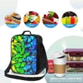 thumbnail image 4 of Disketp Multicolored Butterflies Bolsa Térmica Estampada para Almuerzo, Lonchera para Hombres y Mujeres Adultos, 4 of 7