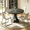 Dark Gray-Beige（B), variant on 43.32'' Round Dining Table Set for 4,5-Piece Modern Wood Kitchen Table Set for Kitchen Dining Room