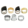 thumbnail image 2 of 7Pcs Sewing Thimble  Brass Finger Protection Finger Shield  Sleeve Knitting  Fingertip Protector Knitting Supplies, 2 of 8