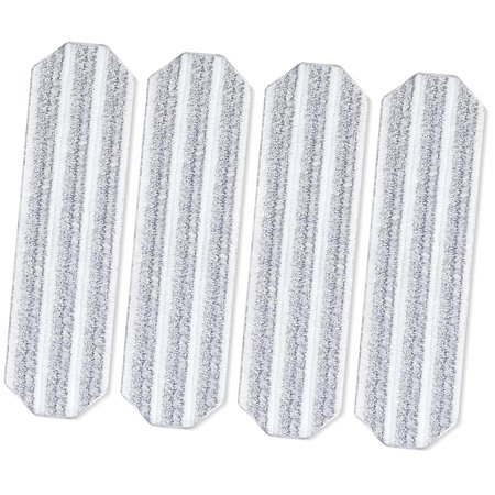 Highcool 4Pcs Mop Refills, with H2prO Flat Mop System, Washable Wet Mop