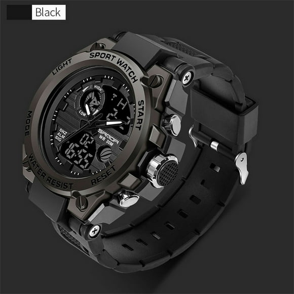 SANDA Men Sports Quartz Watch Luxury Waterproof Multi-functional Luminous Alarm Stopwatch Timing Wrist Watch