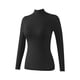 thumbnail image 2 of Ropa interior térmica de moda para mujer, blusa de poliéster de manga larga con cuello alto, cómoda y lisa., 2 of 5