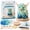Highland Cow, variant on 3D DIY Sea Glass Sea Turtle Art Kit, Light Up Craft Kit with Sea Glass, Shells & Pearl Accents, Coastal Ocean Inspired Mosaic Art Decoration, Creative Handmade Gift