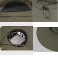 thumbnail image 2 of Women's UPF 50+ Summer Outdoor Hat,Waterproof Beach Fishing Head Protect Cap, UV Protection Foldable Mesh Fishing Hat, 2 of 3