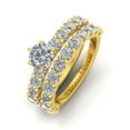 thumbnail image 2 of Certified 3.25ctw Diamond Solitaire Engagement Ring Bridal Set in 14k Yellow Gold (G-H, I1), 2 of 5