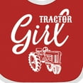 thumbnail image 4 of Inktastic Tractor Girl Girls Baby Bib, 4 of 4