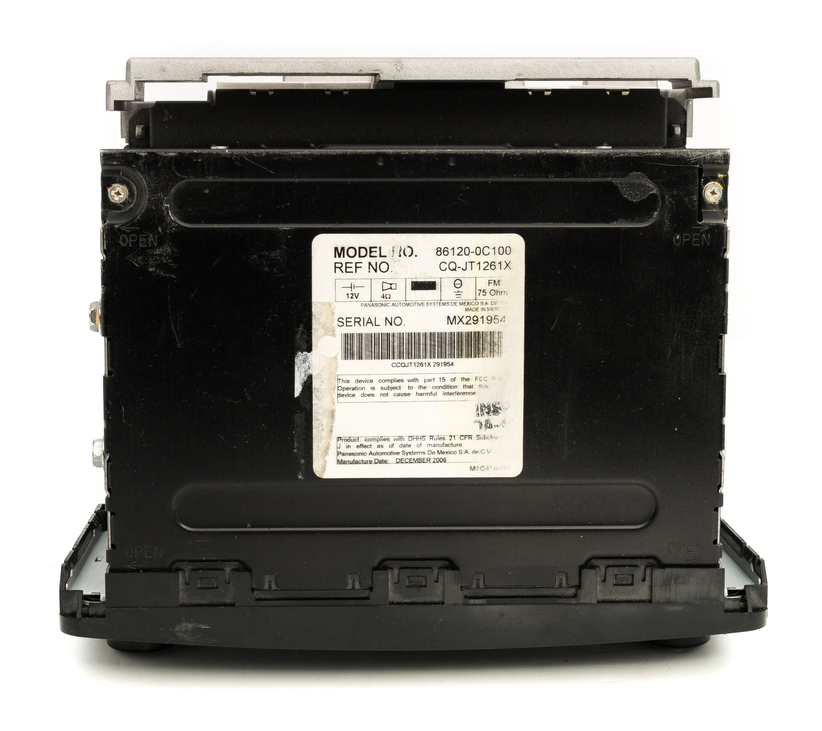 Restored Toyota 2003-2006 Tundra AM FM Receiver w CD Player Face: A51804 861200C100 (Refurbished)