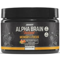 ONNIT Alpha BRAIN® Instant Nootropic Powder, Peach Flavor, 30 Servings