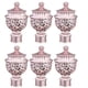 thumbnail image 1 of 6 piezas de extremo de barra de cortina de ventana decorativa, tapón de cabeza de barra de cortina de ventana creativa, accesorios de barra de cortina romana retro para decoración del hogar (oro rosa), 1 of 5